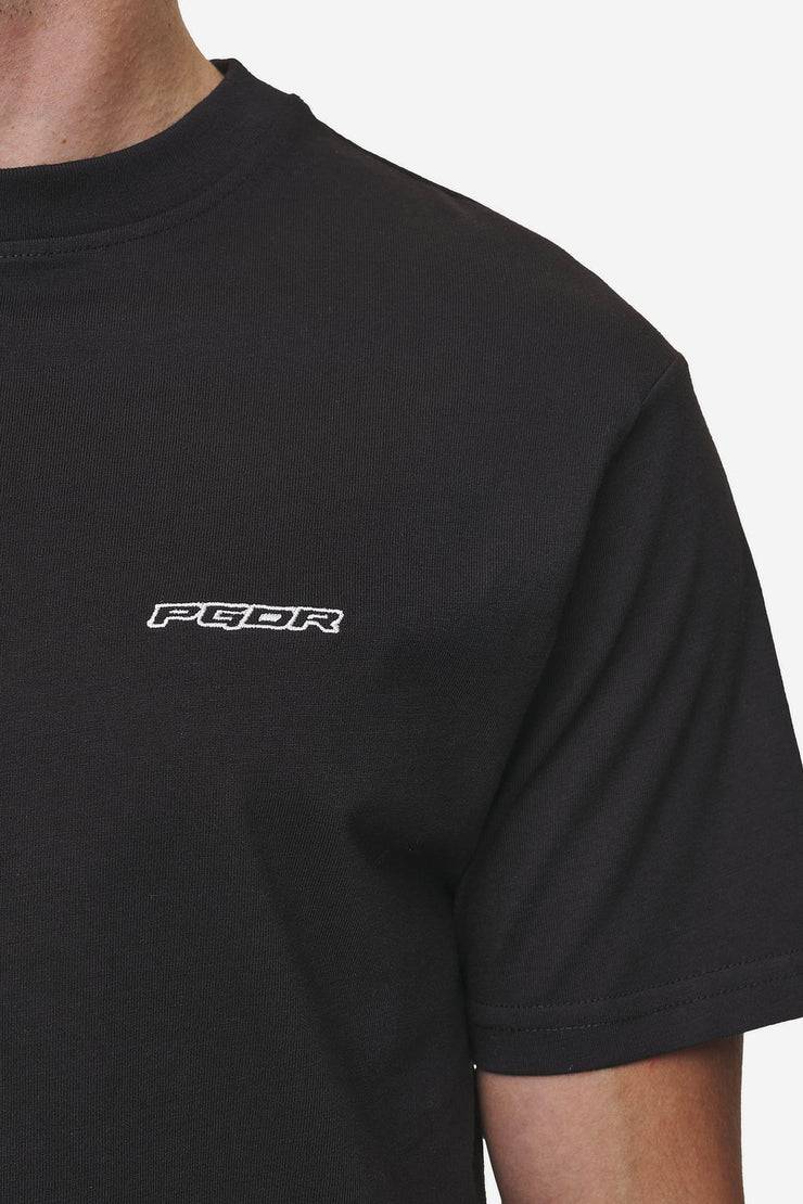 Pegador Bane Slim Tee Washed Black Tägliche Deals