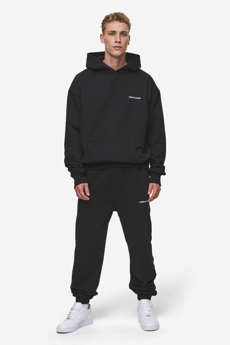 Pegador Logo Heavy Sweat Jogger Washed Black Sonderangebote