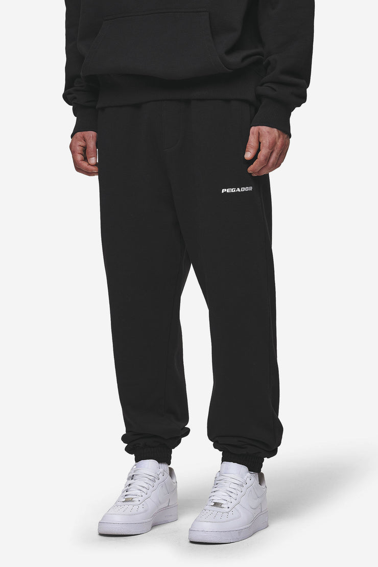 Pegador Logo Heavy Sweat Jogger Washed Black Sonderangebote