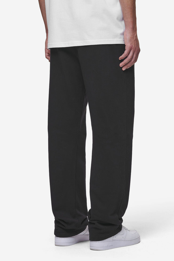 Pegador Logo Wide Sweat Pants Washed Black Riesige Ersparnisse
