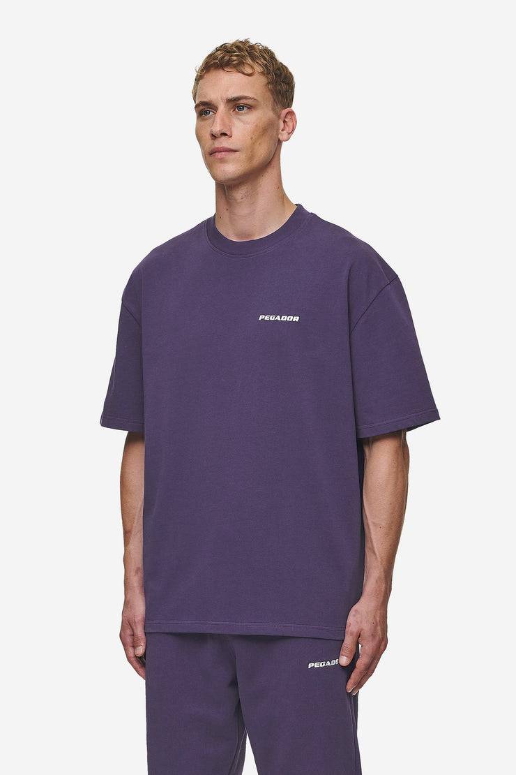 Pegador Logo Oversized Tee Washed Deep Purple Super Sparpreis