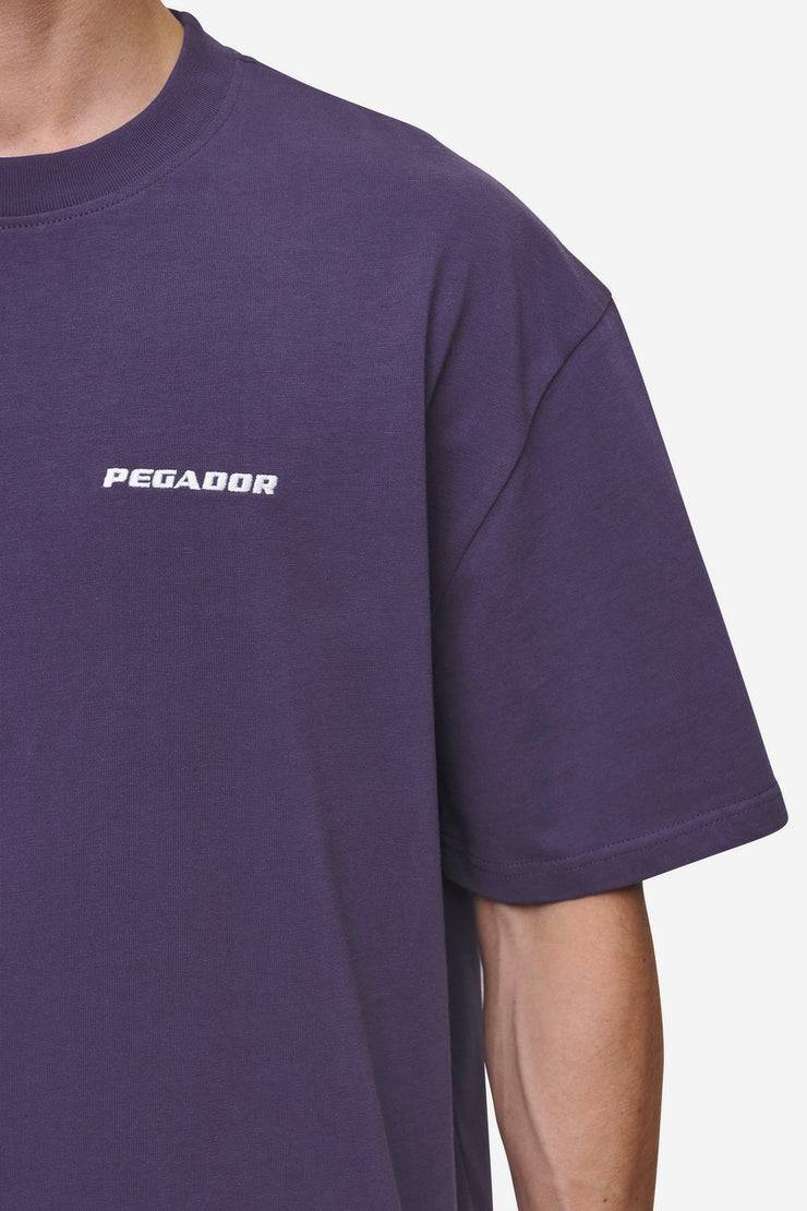 Pegador Logo Oversized Tee Washed Deep Purple Super Sparpreis