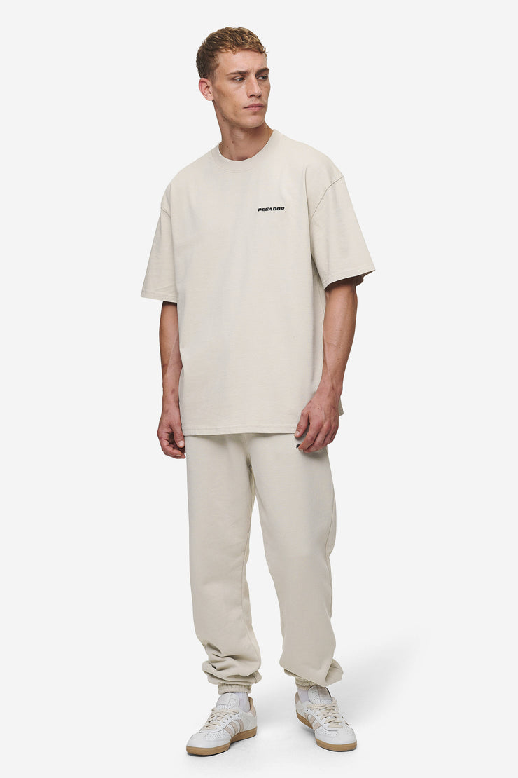 Pegador Logo Oversized Tee Washed Light Beige Letzte 2 Tage