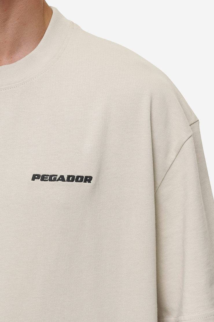 Pegador Logo Oversized Tee Washed Light Beige Letzte 2 Tage