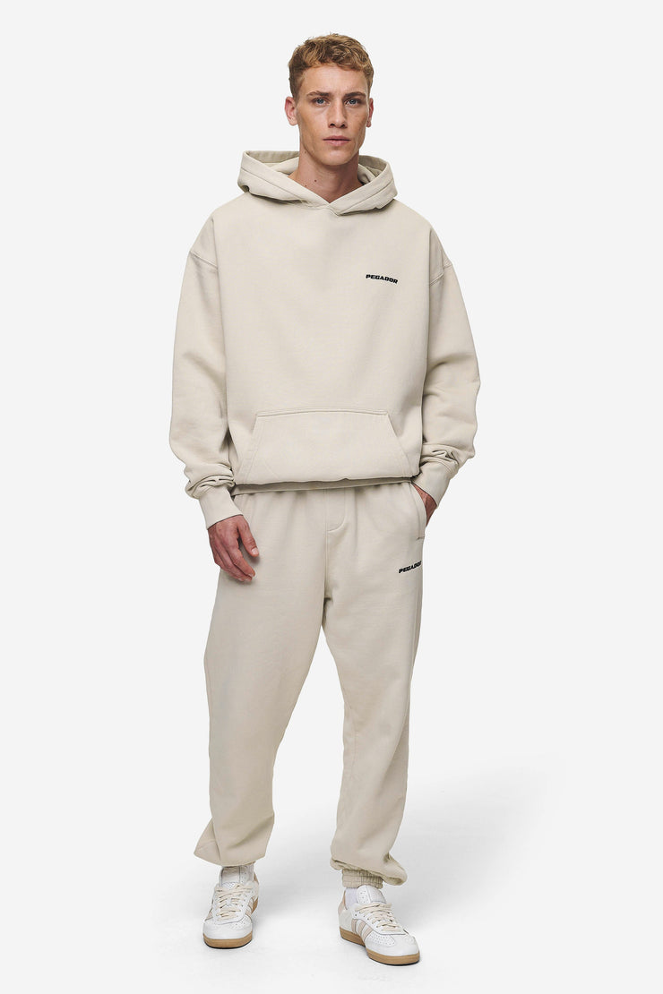Pegador Logo Heavy Sweat Jogger Washed Light Beige Letzter Tag