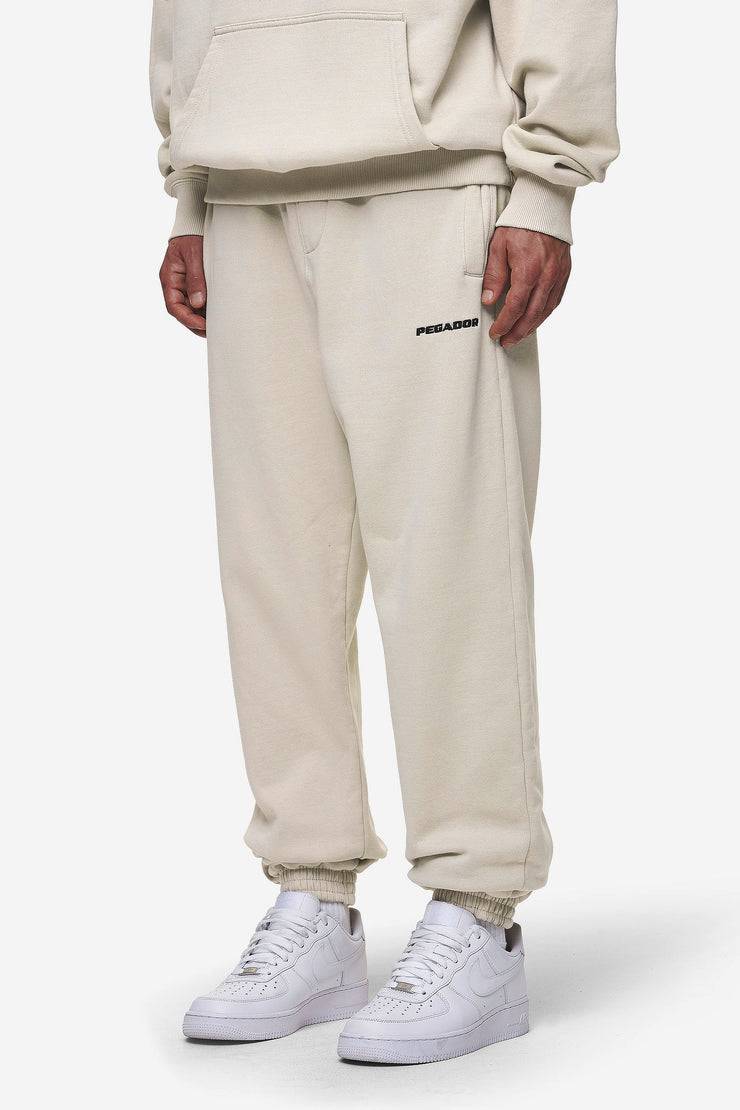 Pegador Logo Heavy Sweat Jogger Washed Light Beige Letzter Tag