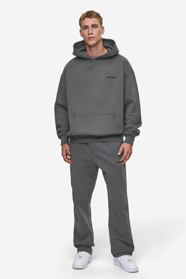 Pegador Logo Oversized Hoodie Washed Anthracite Zeitbegrenzte Promotion
