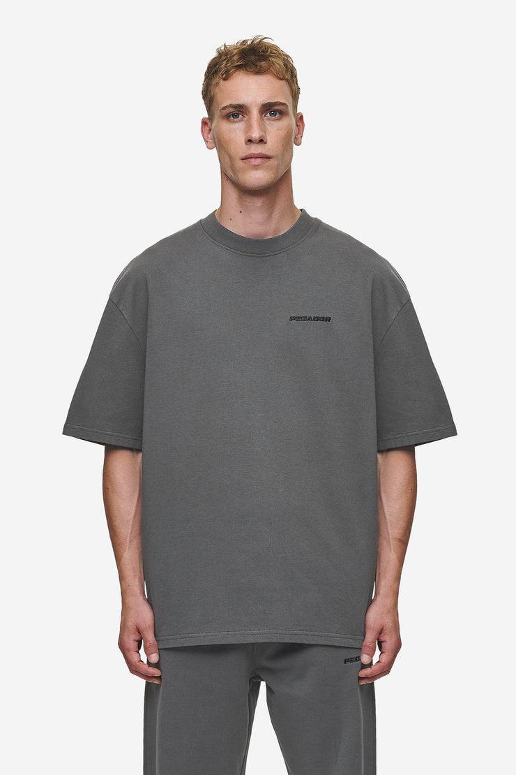 Pegador Logo Oversized Tee Washed Anthracite Nur für heute