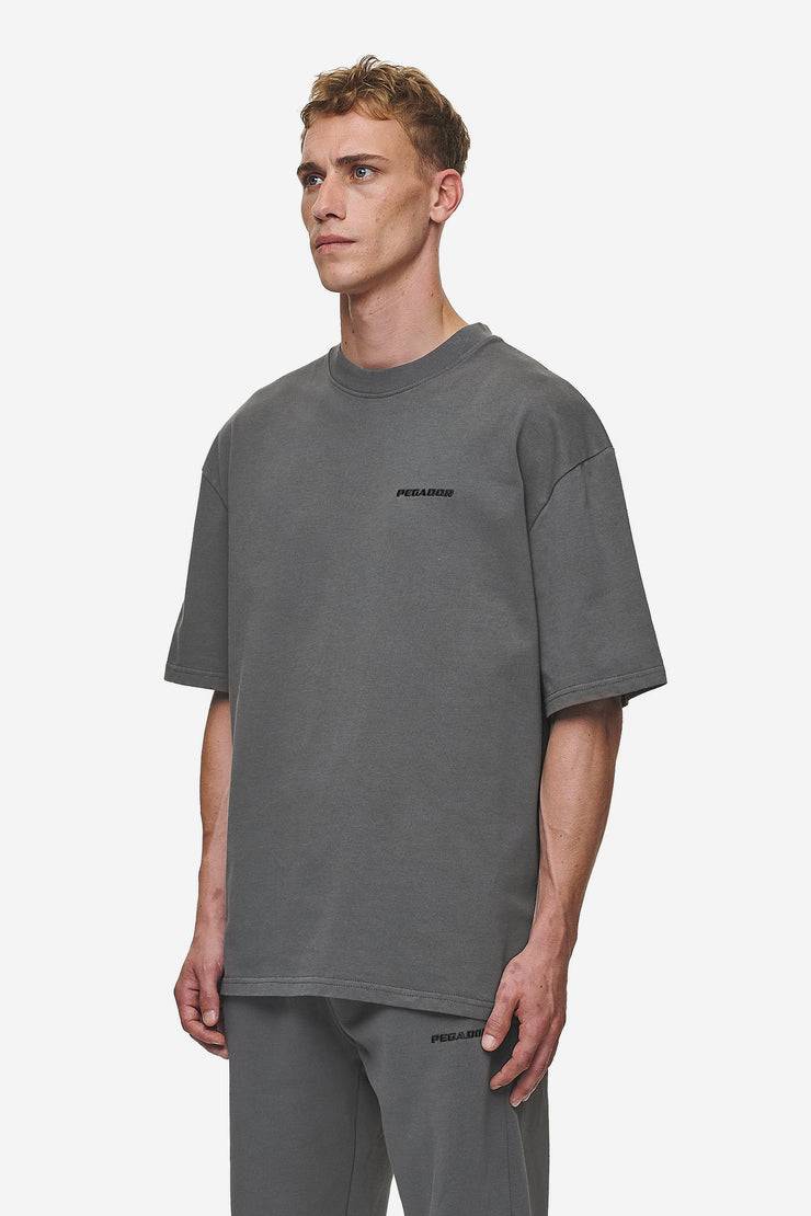 Pegador Logo Oversized Tee Washed Anthracite Nur für heute