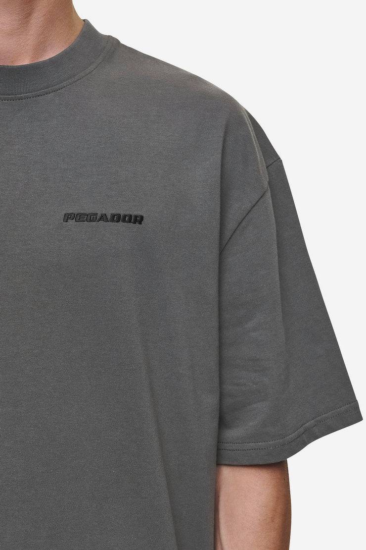 Pegador Logo Oversized Tee Washed Anthracite Nur für heute