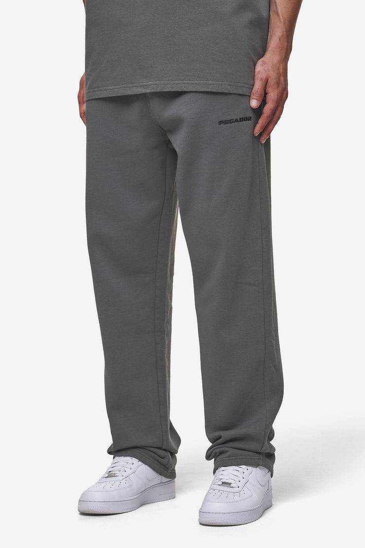 Pegador Logo Wide Sweat Pants Washed Anthracite Bis zu 55% Rabatt