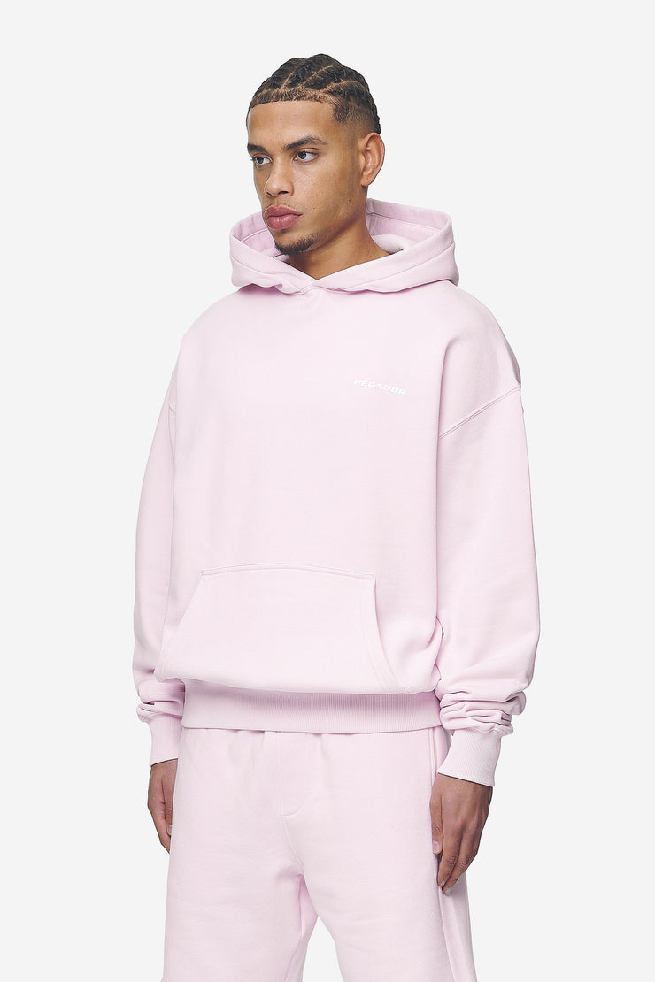 Pegador Logo Oversized Hoodie Washed Bubblegum White Gum Super Rabatt