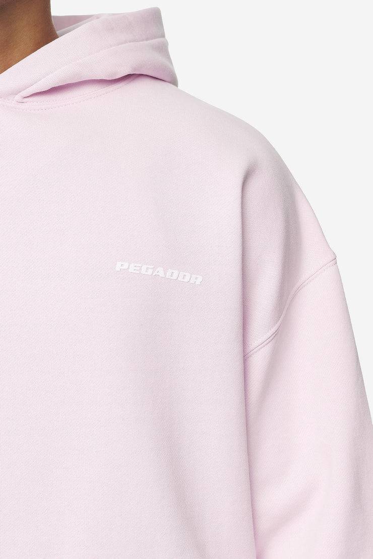 Pegador Logo Oversized Hoodie Washed Bubblegum White Gum Super Rabatt