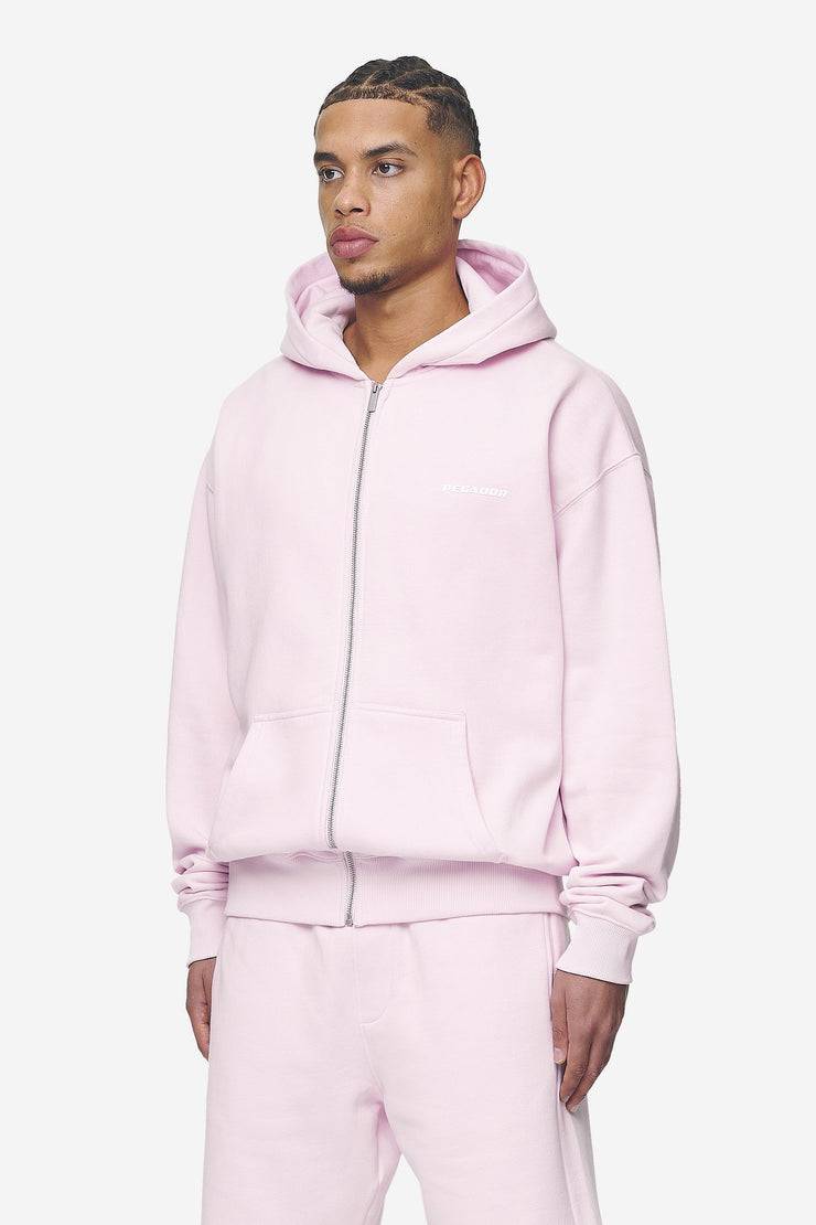 Pegador Logo Oversized Sweat Jacket Washed Bubblegum White Gum Riesige Rabatte