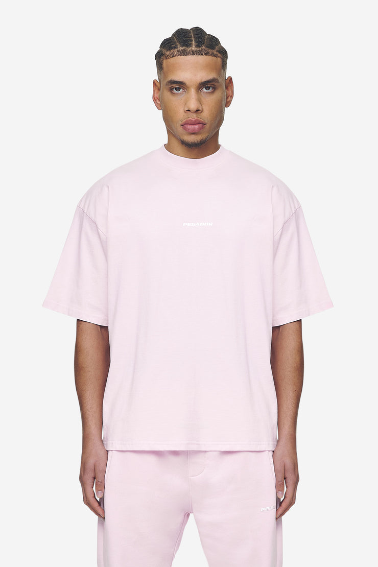 Pegador Logo Boxy Tee Washed Bubblegum White Gum Clearance-Verkauf