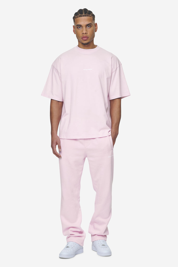Pegador Logo Wide Sweat Pants Washed Bubblegum White Gum Fabrikladen