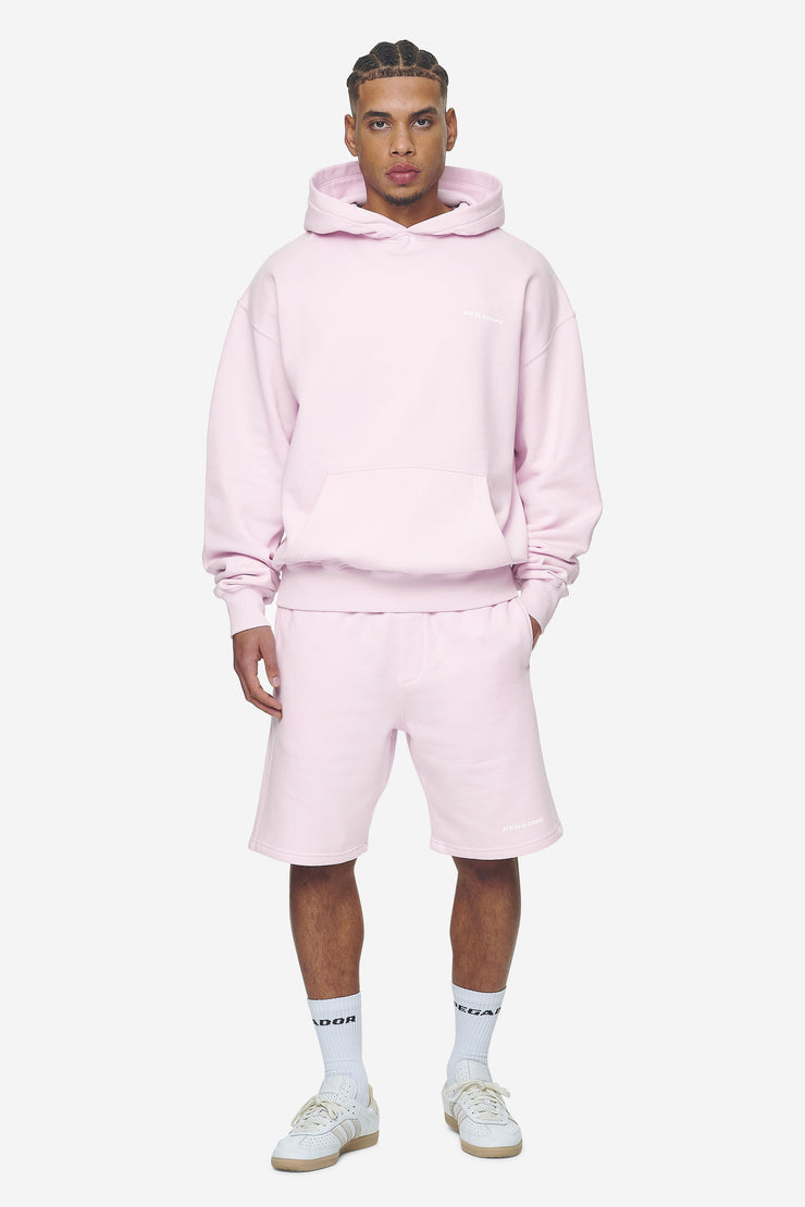 Pegador Logo Heavy Sweat Shorts Washed Bubblegum White Gum Begrenzt auf 3 Tage