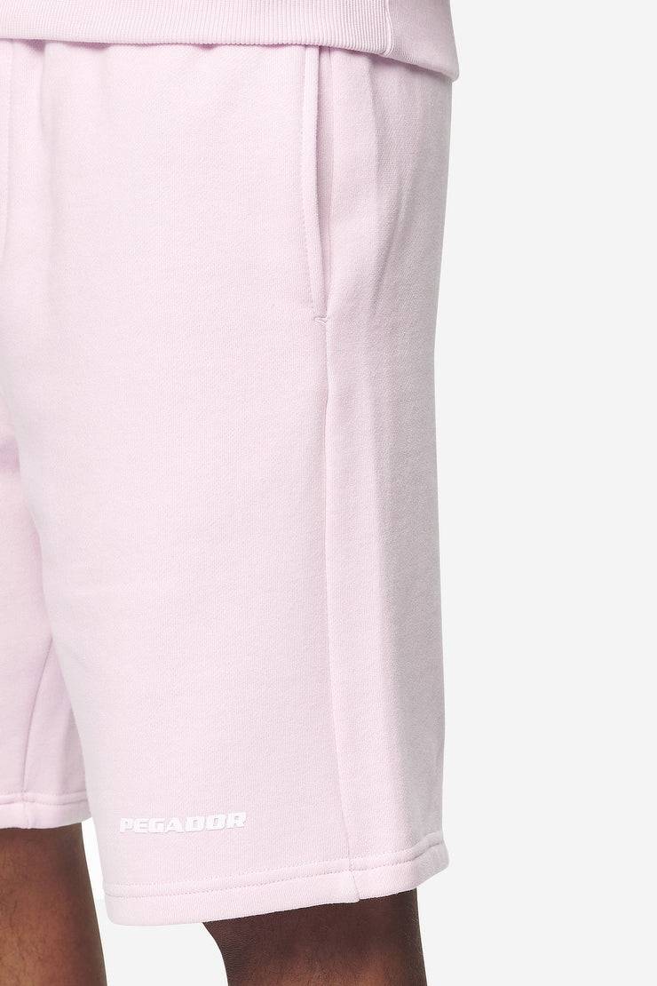 Pegador Logo Heavy Sweat Shorts Washed Bubblegum White Gum Begrenzt auf 3 Tage