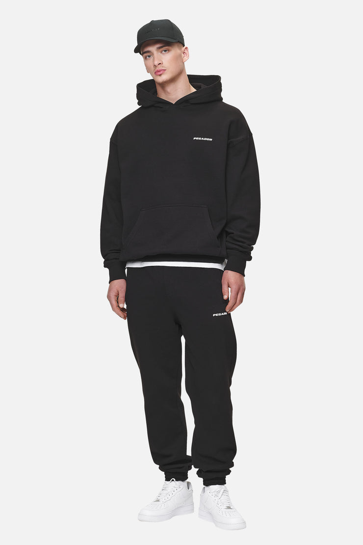 Pegador Logo Oversized Hoodie Washed Black White Gum Speichern exportieren