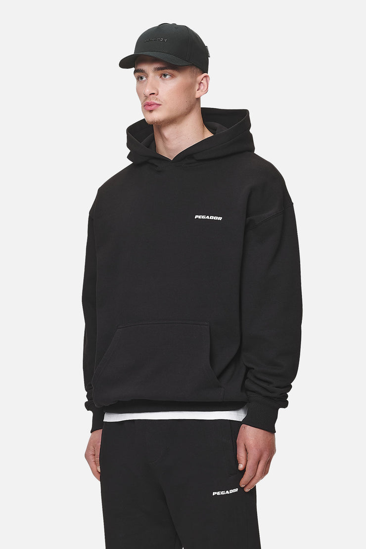 Pegador Logo Oversized Hoodie Washed Black White Gum Speichern exportieren