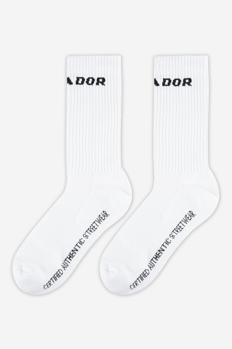Pegador Certified Logo Socks White Black 50% Rabatt für begrenzte Zeit