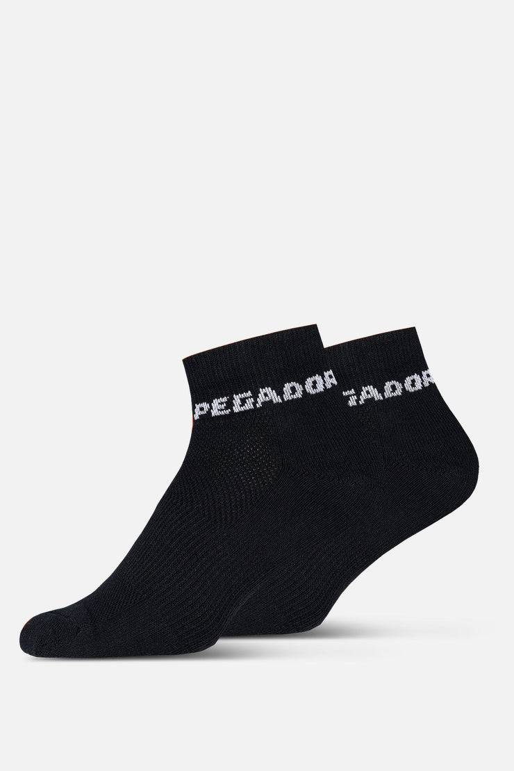 Pegador Logo Socks Low Black White Auslauf