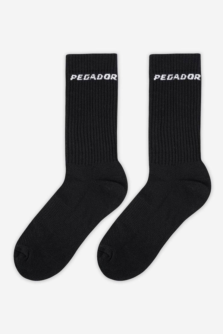 Pegador Side Logo Socks Black White Angebote