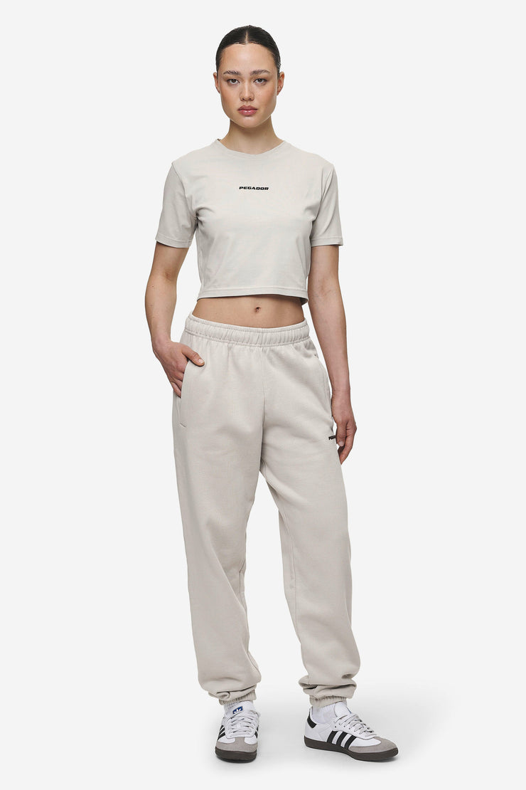 Pegador Villa High Waisted Sweat Pants Washed Moon Grey Black Gum Blitzverkäufe