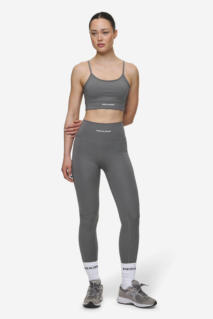 Pegador Taja Sport Bra Deep Grey White Fabrikpreis