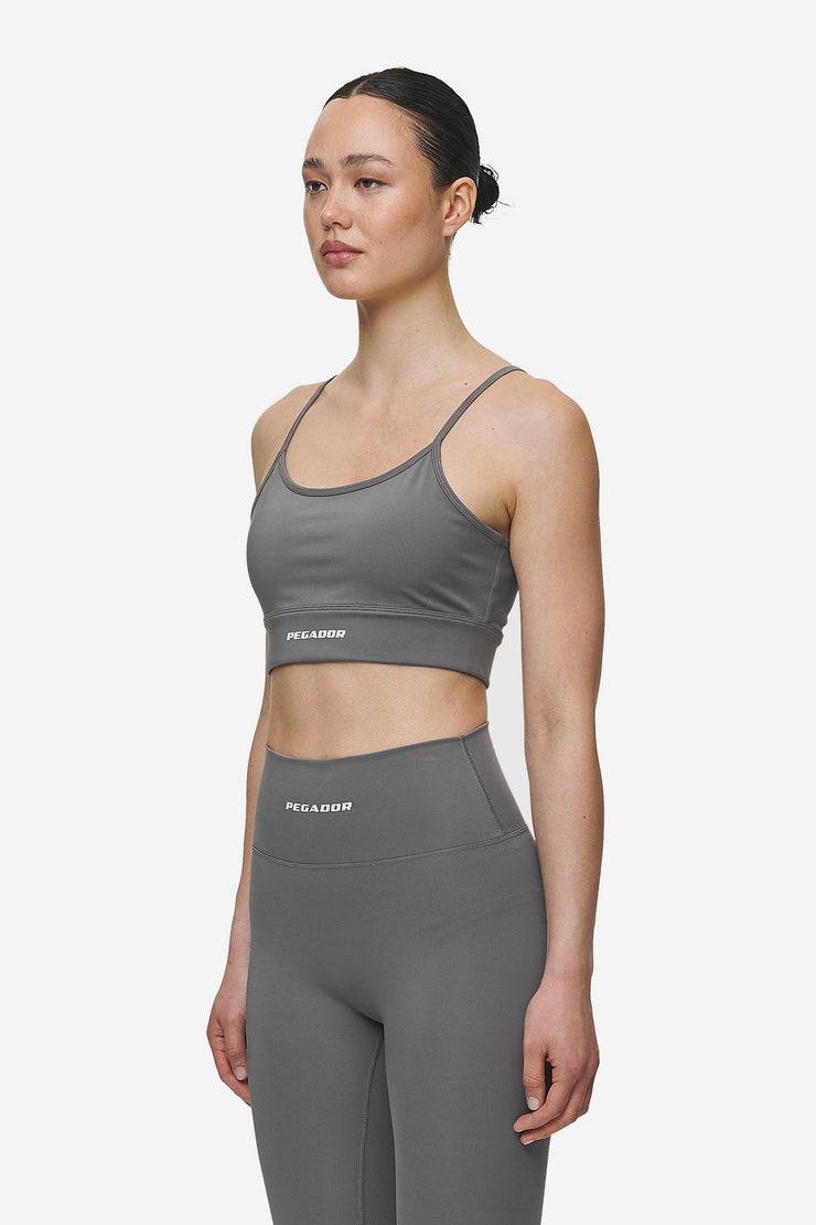 Pegador Taja Sport Bra Deep Grey White Fabrikpreis
