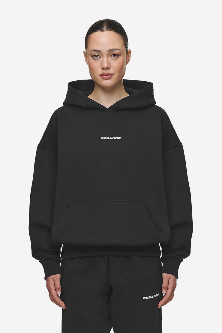 Pegador Clarita Logo Oversized Hoodie Black White Gum Günstig kaufen