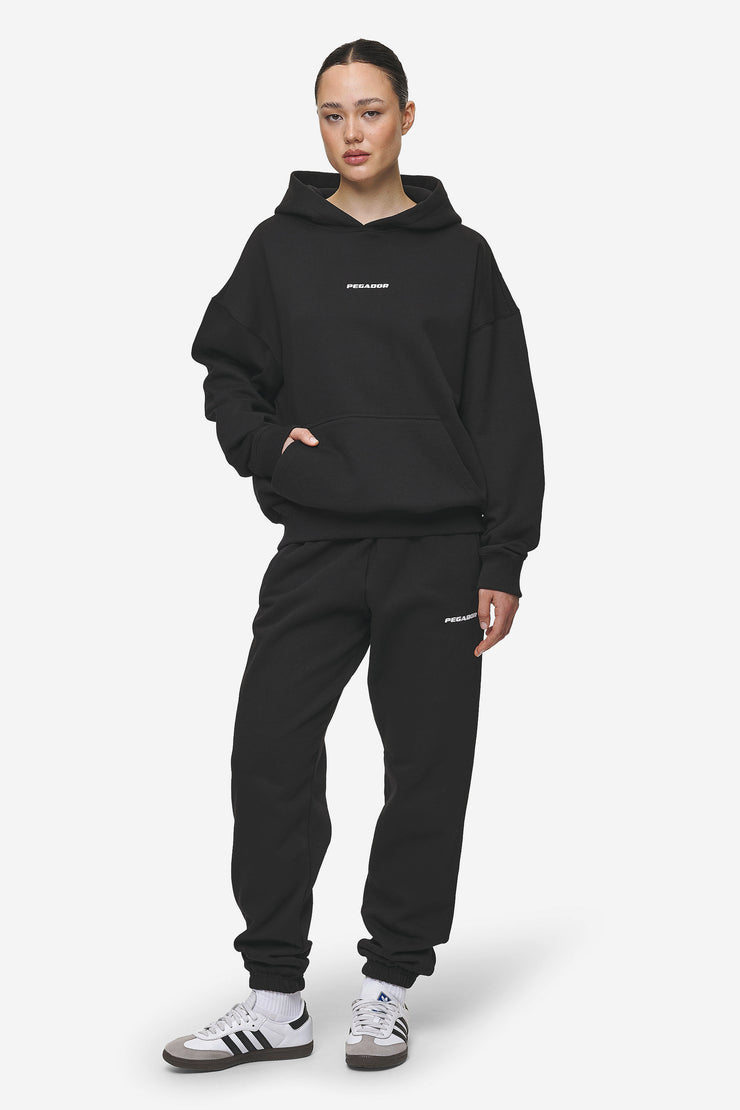 Pegador Clarita Logo Oversized Hoodie Black White Gum Günstig kaufen