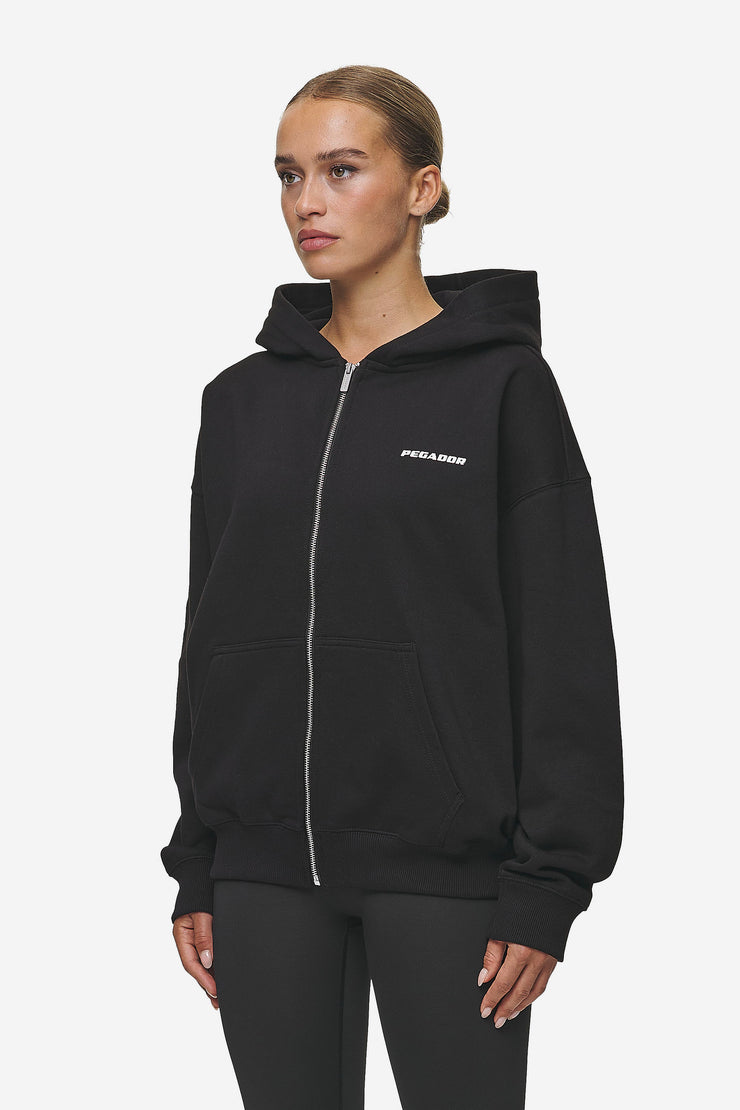 Pegador Clarita Oversized Sweat Jacket Black White Gum Versandkostenfrei