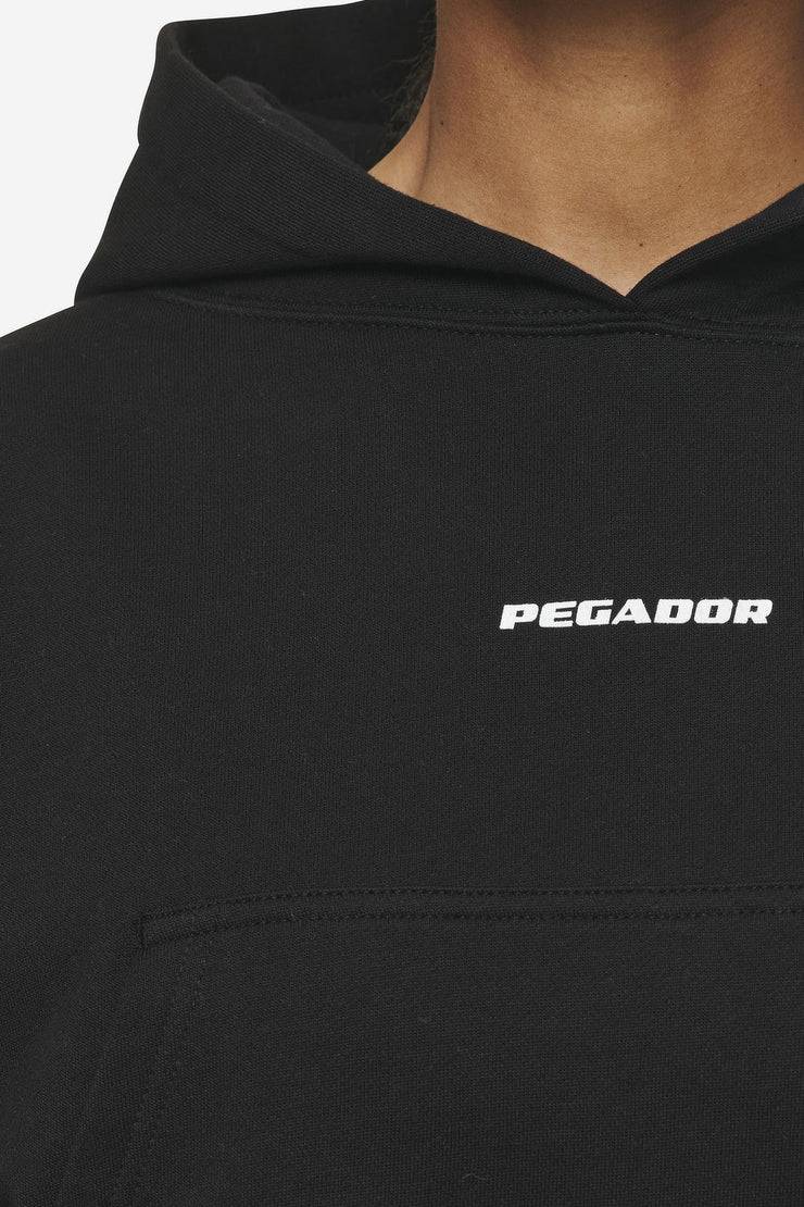Pegador Salita Oversized Cropped Hoodie Black White Gum Großer Ausverkauf