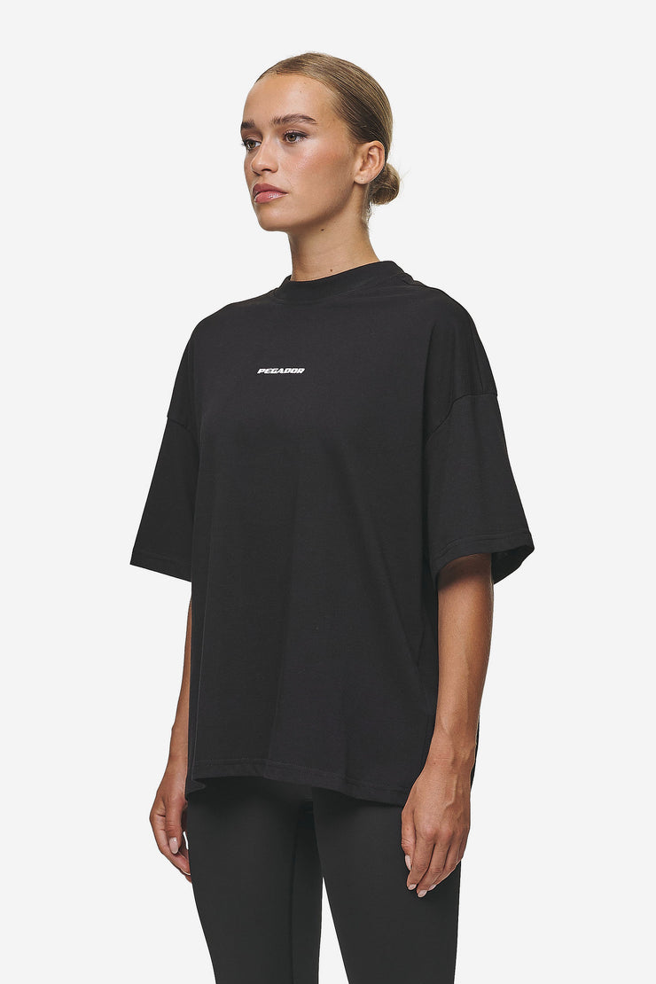 Pegador Bracy Heavy Oversized Tee Black White Gum Begrenztes Angebot