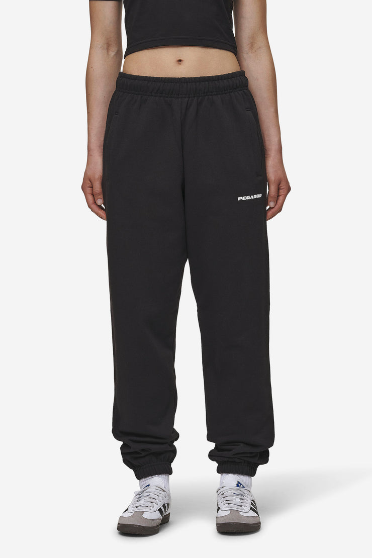 Pegador Villa High Waisted Sweat Pants Black White Gum Jubiläumsangebot