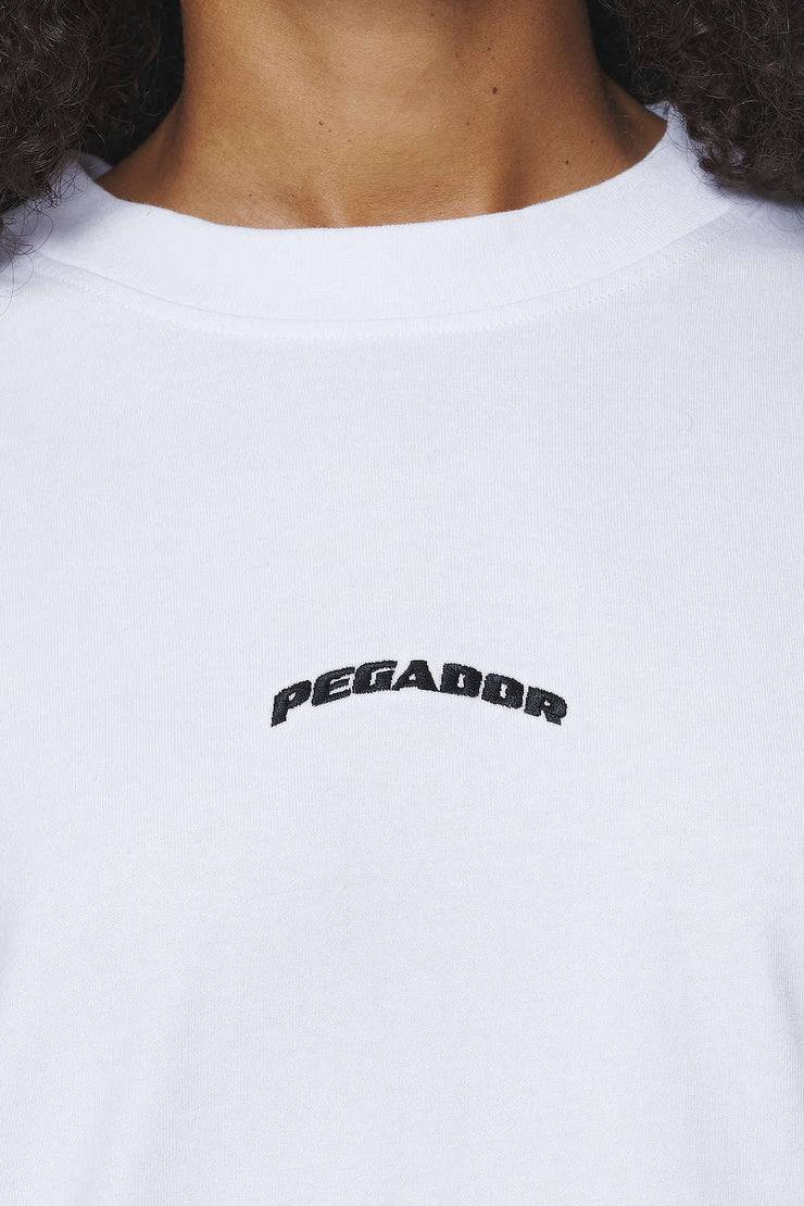 Pegador Thames Heavy Oversized Tee White Online Outlet