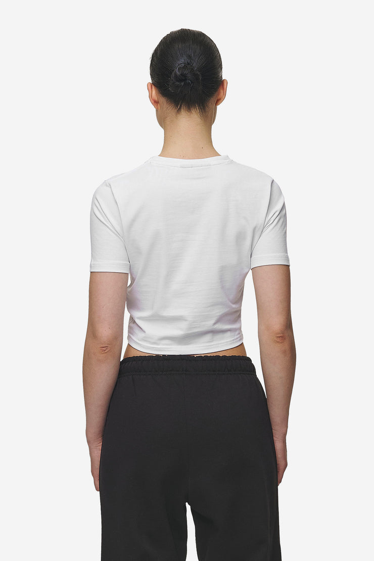 Pegador Ines Cropped Baby Tee White Black Gum Blitzangebot
