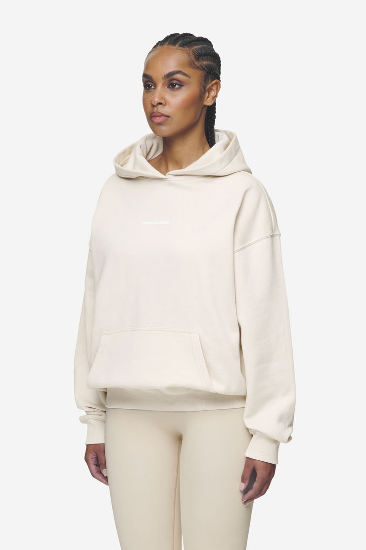 Pegador Clarita Logo Oversized Hoodie Washed Coast Sand White Gum Große Rabatte