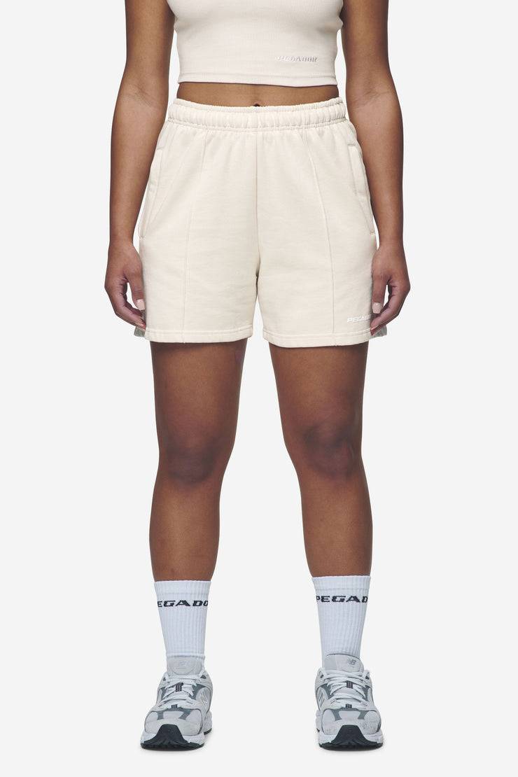 Pegador Sully High Waisted Shorts Washed Coast Sand White Gum Bestseller