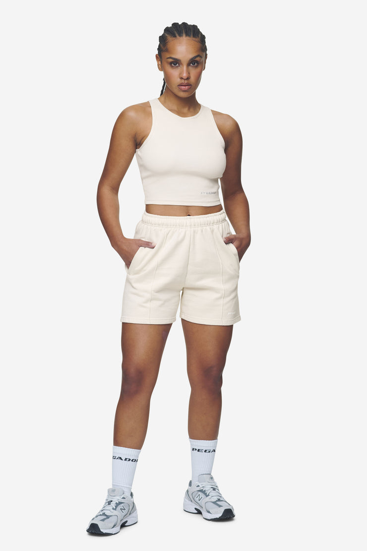 Pegador Sully High Waisted Shorts Washed Coast Sand White Gum Bestseller