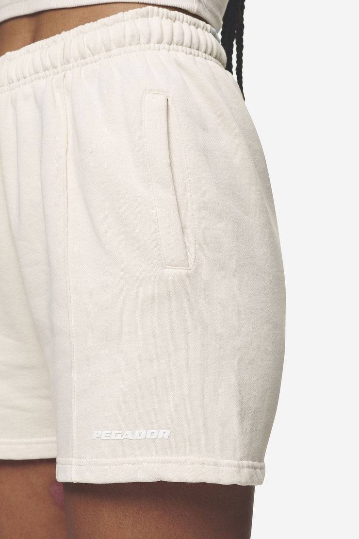 Pegador Sully High Waisted Shorts Washed Coast Sand White Gum Bestseller