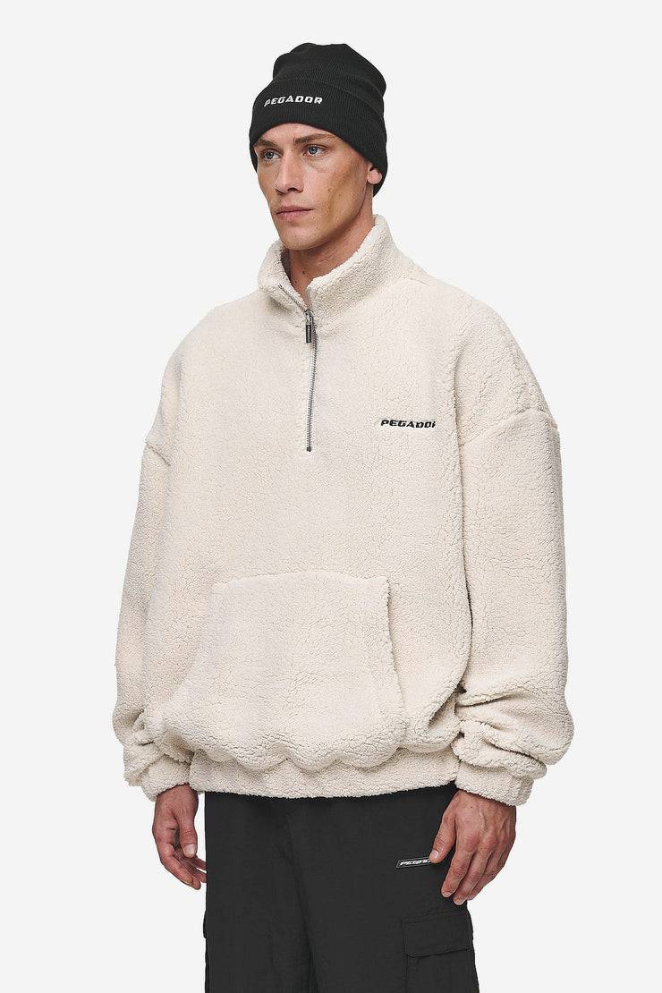 Pegador Puka Teddy Half Zip Sweater Light Beige VIP-Rabatte