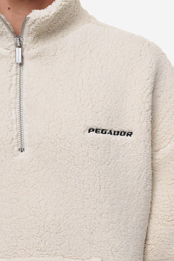 Pegador Puka Teddy Half Zip Sweater Light Beige VIP-Rabatte