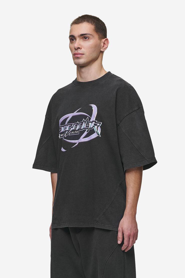 Pegador Mill Boxy Tee Vintage Black Kostenlose Rückgabe