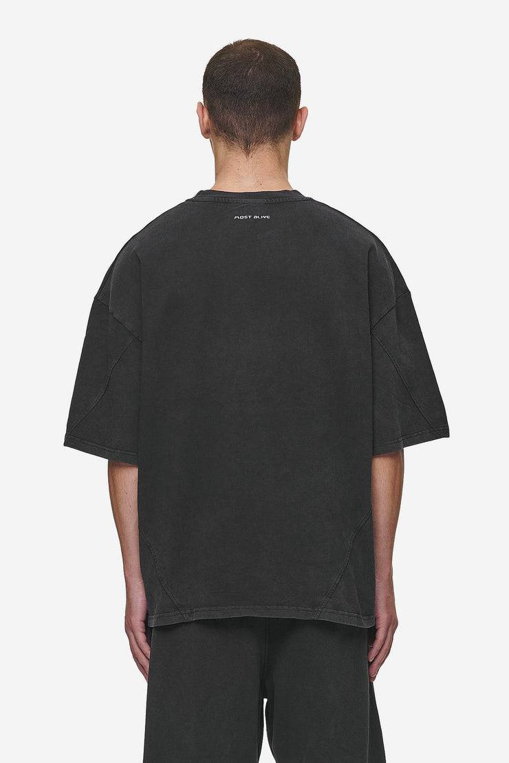 Pegador Mill Boxy Tee Vintage Black Kostenlose Rückgabe