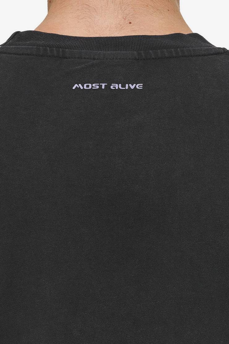Pegador Mill Boxy Tee Vintage Black Kostenlose Rückgabe