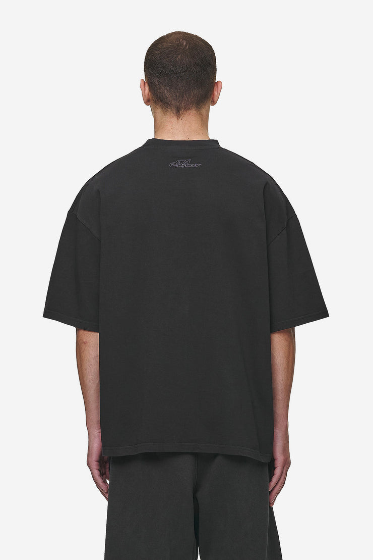 Pegador Dalk Boxy Tee Vintage Black Neueste Stile
