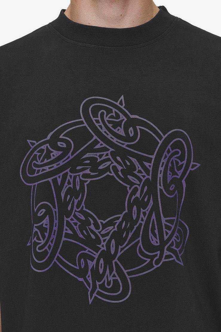 Pegador Dalk Boxy Tee Vintage Black Neueste Stile