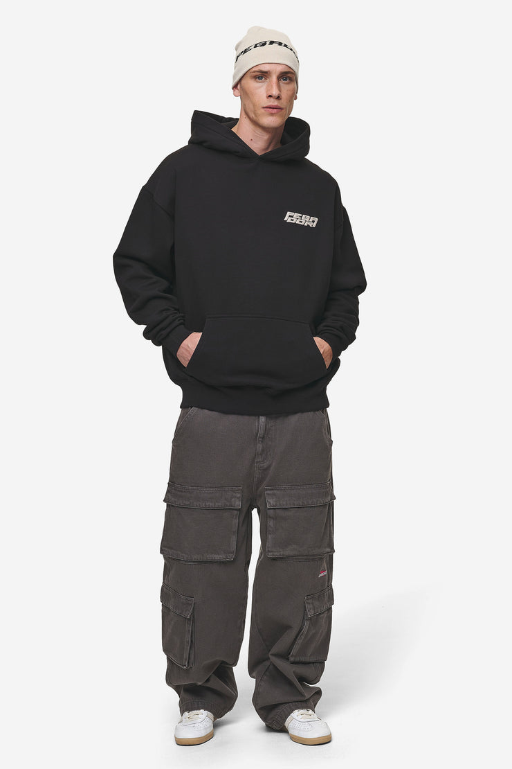 Pegador Doyer Oversized Hoodie Washed Black Bis zu 50% Rabatt